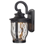 Merrimack LED Outdoor Wall Sconce - Black / Clear