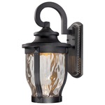 Merrimack LED Outdoor Wall Sconce - Black / Clear