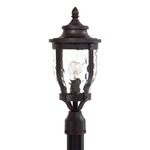 Merrimack Outdoor Post Mount - Bronze / Clear