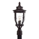 Merrimack Outdoor Post Mount - Bronze / Clear