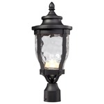 Merrimack LED Outdoor Post Mount - Black / Clear