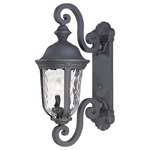 Ardmore Outdoor Wall Sconce - Black / Clear