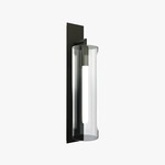 Dome Non-UL Outdoor Wall Sconce - Anthracite / Clear