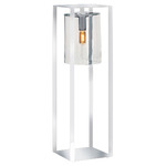 Dome Move Non-UL Outdoor Floor Lamp - White / Clear