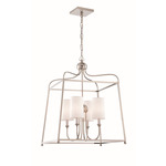 Sylvan Lantern Chandelier - Polished Nickel / Ivory