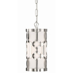 Jennings Pendant - Polished Nickel / White Silk