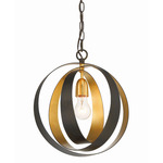 Luna Pendant - English Bronze / Antique Gold