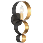 Luna Wall Sconce - English Bronze/Antique Gold