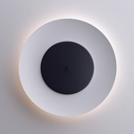 Lunaire Wall Sconce / Ceiling Flush Light - White / Black