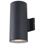 Summerside Outdoor Round Wall Sconce - Black