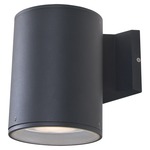 Summerside Outdoor Round Wall Sconce - Black