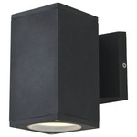 Summerside Outdoor Square Wall Sconce - Black