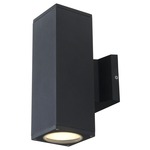 Summerside Outdoor Square Wall Sconce - Black