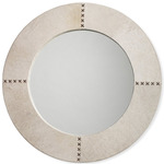 Cross Stitch Mirror - White Hide