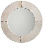 Cross Stitch Mirror - White Hide