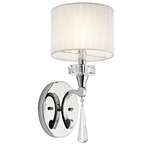 Parker Point Wall Sconce - Chrome / Crystal