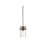 Brinley Mini Pendant - Olde Bronze / Clear