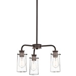 Braelyn Pendant/Semi Flush Mount - Olde Bronze / Clear Seeded