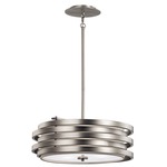 Roswell Pendant - Brushed Nickel / Opal