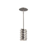 Roswell Mini Pendant - Brushed Nickel / Opal