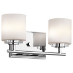 O Hara Bath Vanity Light - Chrome / Opal