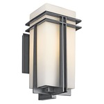 Tremillo Outdoor Wall Sconce - Black / Opal