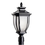 Salisbury Post Mount - Black / White Linen