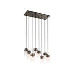 Brinley Linear Pendant - Olde Bronze / Clear