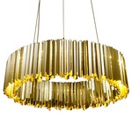 Facet Pendant - Polished Brass