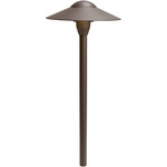 Dome Path Light 12V - Textured Architectural Bronze