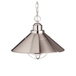 Seaside Outdoor Pendant - Brushed Nickel