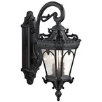 Tournai Wall Sconce - Black / Clear