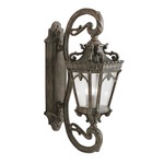 Tournai Oversized Outdoor Wall Sconce - Londonderry / Clear Seeded