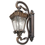 Tournai Oversized Outdoor Wall Sconce - Londonderry / Clear Seeded