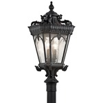 Tournai Post Mount - Black / Clear Seeded