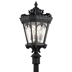 Tournai Post Mount - Black / Clear Seeded