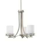 Hendrik Chandelier - Opal / Brushed Nickel