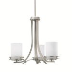 Hendrik Chandelier - Opal/ Brushed Nickel