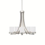 Hendrik Chandelier - Opal / Brushed Nickel