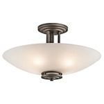 Hendrik Semi Flush Ceiling Light - Umber / Olde Bronze