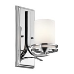 Hendrik Wall Light - Opal/ Chrome