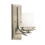 Hendrik Wall Light - Opal/ Brushed Nickel