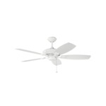 Canfield 30 Inch Ceiling Fan - White