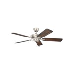 Canfield 52 Inch Ceiling Fan - Brushed Nickel