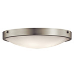 Lytham Ceiling Light - Brushed Nickel / Satin Etched