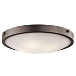 Lytham Ceiling Light - Olde Bronze / Satin Etched