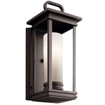 South Hope Outdoor Wall Sconce - Rubbed Bronze / Satin Etched