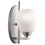 Eileen Wall Light - Brushed Nickel / Satin Etched