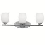 Eileen Bathroom Vanity Light - Brushed Nickel / Satin Etched