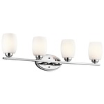 Eileen Bathroom Vanity Light - Chrome / Satin Etched